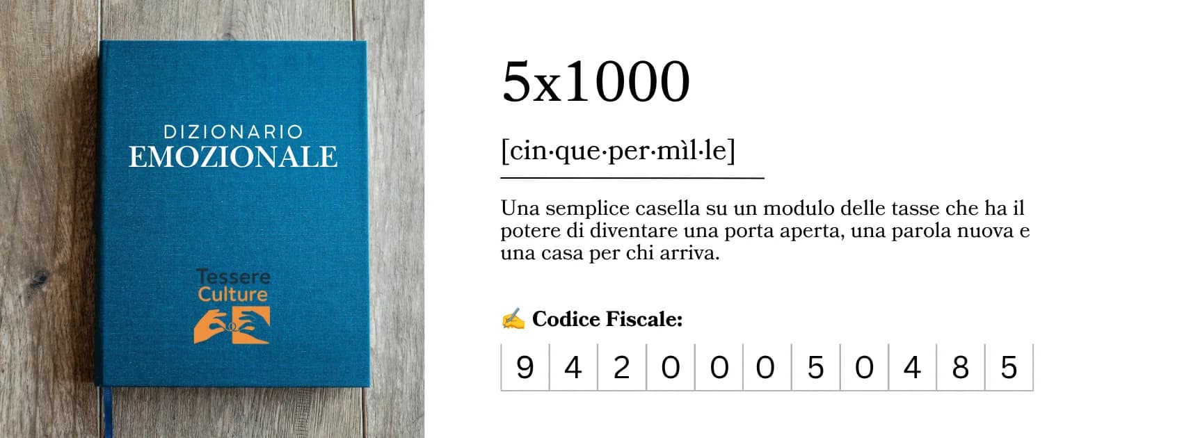 Le parole che uniscono hanno bisogno della tua firma.