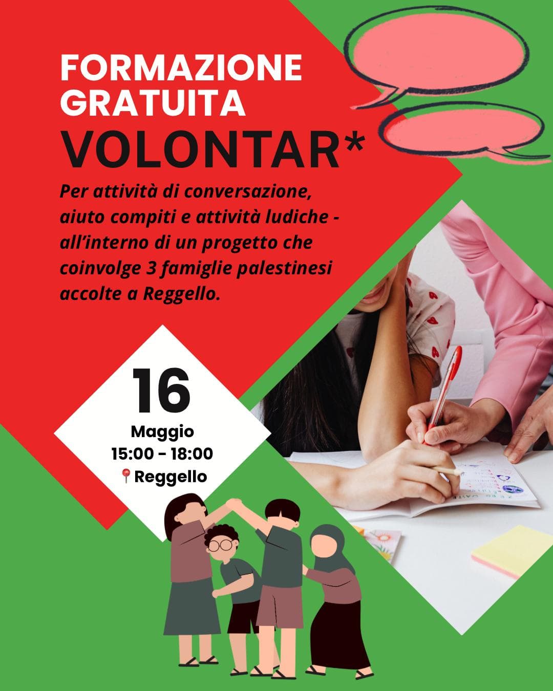 Formazione gratuita per volontari e volontarie