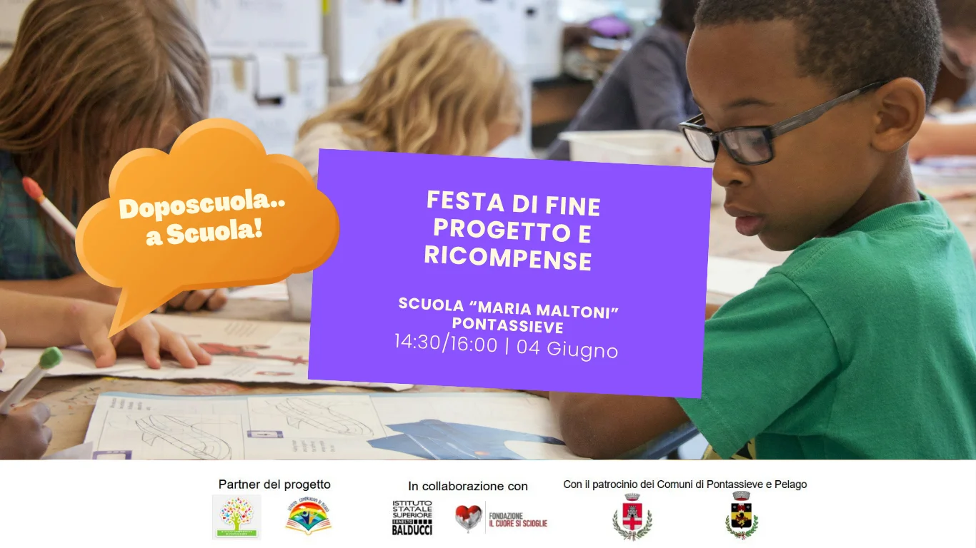 Doposcuola... a scuola! Vi invitiamo alla festa di fine progetto!